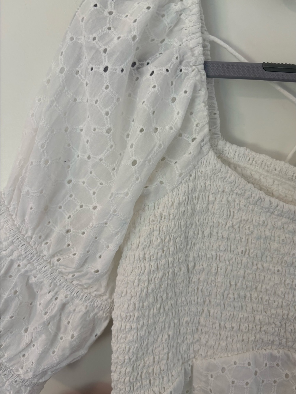 Urban Outfitters Kimchi Blue “Ivy” White Eyelet Romper - Medium - Picture 7 of 12